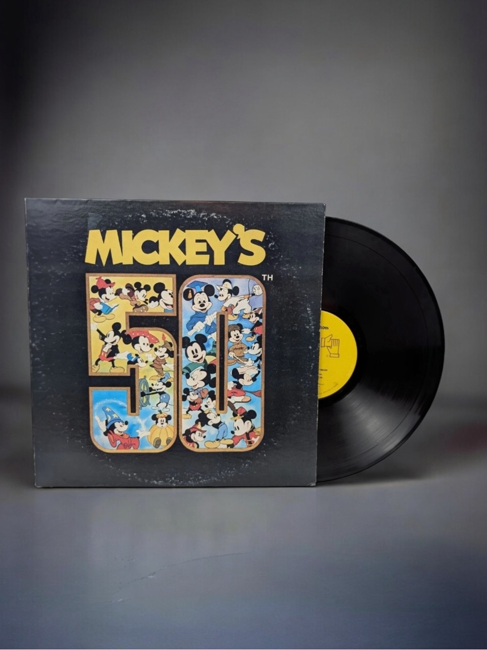 Vintage 1978 Disney Mickey Mouse 50th Anniversary Vinyl Record-Ovation Records